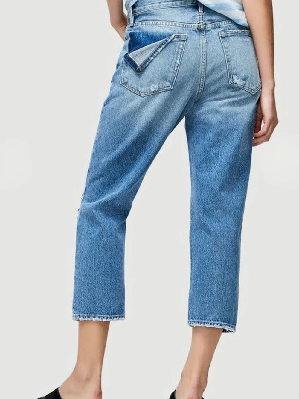 Frame Le Stevie Crop Jean in Deane - Size 23 - Picture 3 of 13